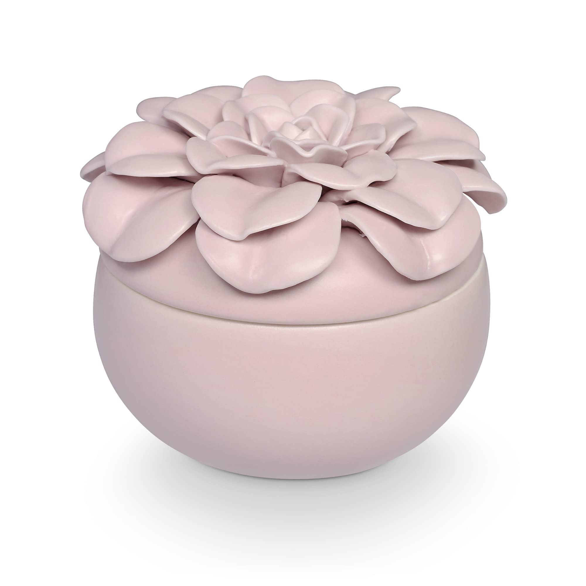 IllumeGo Be Lovely Ceramic Flower Candle, Lavender La La