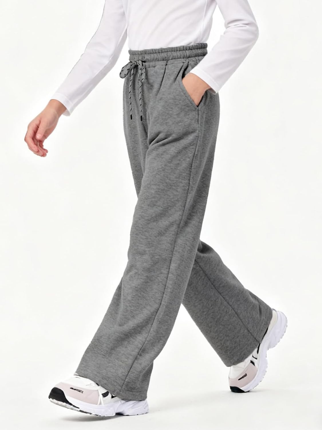 Girls Straight Leg Sweatpants Baggy Sweatpants Teen Girls 5-14Y - Image 2