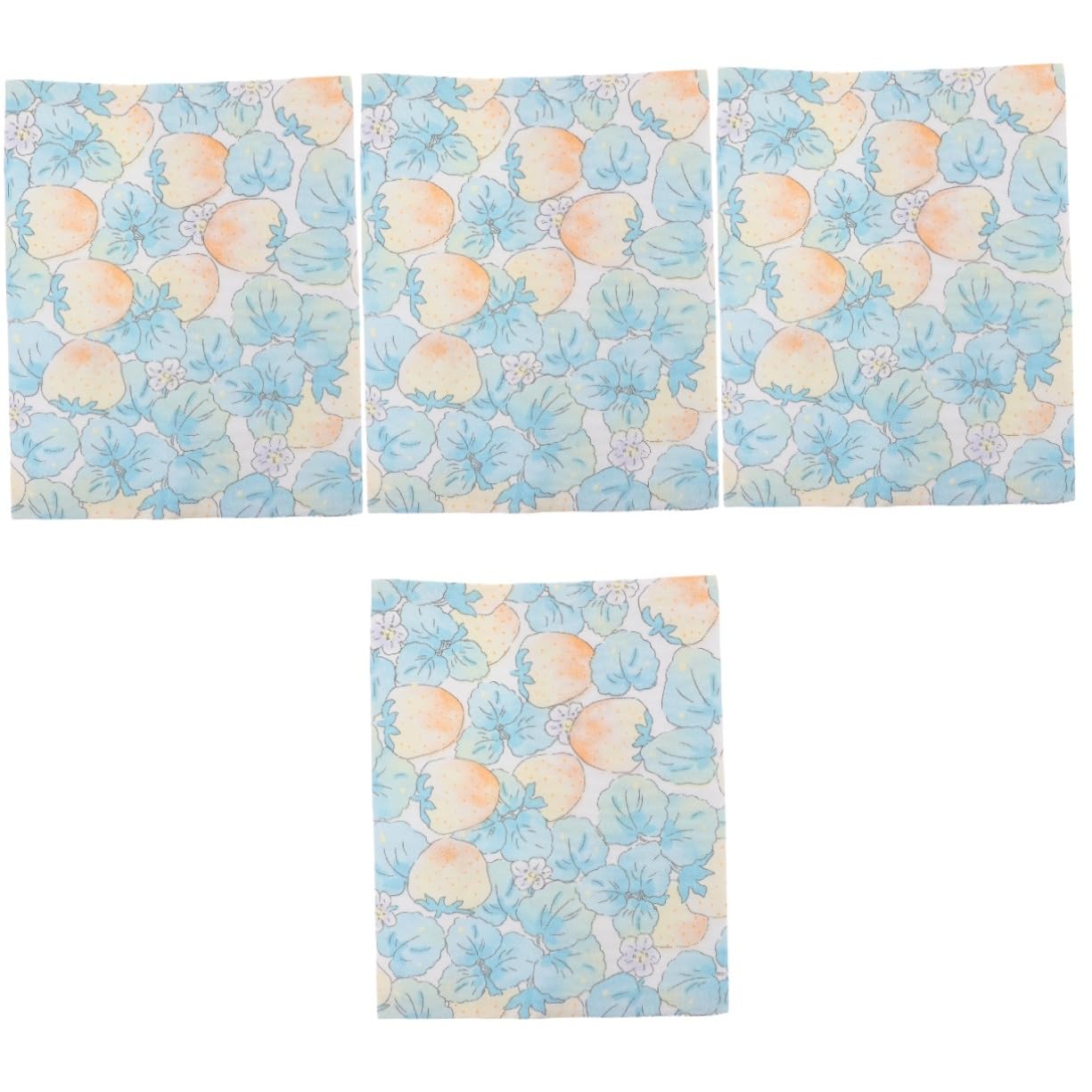 Lurrose 4 Pièces couverture de livre couvertures anti-poussière de livre couvertures de pochettes de livres bookcase livre decoration toile de livre pour la reliure tissu de livre a5