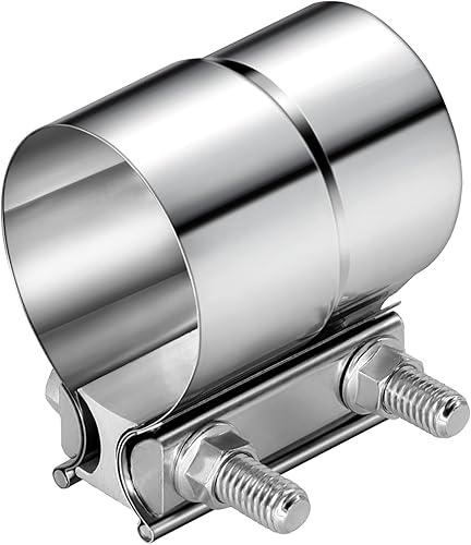 Abrazadera de banda de escape de 3 pulgadas, abrazadera de silenciador de escape de acero inoxidable 304, abrazaderas de tubo de escape, acoplador