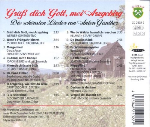 Grüss Dich Gott,Mei Arzgebirg