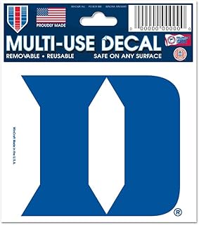 NCAA Duke University 53415014 Multi-Use Decal, 3" x 4"