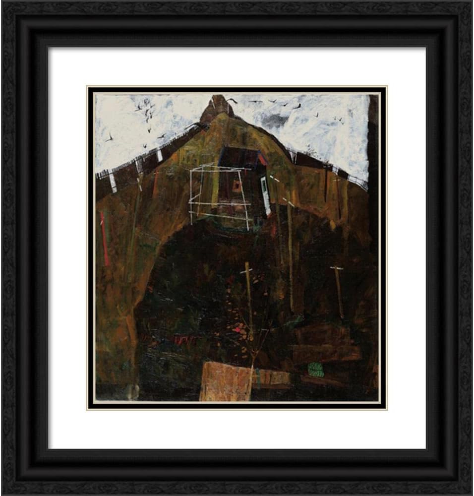 ArtDirect Landscape with Raven (1911) 36x39 UnFramed Museum Art Print Poster Ready for Framing by Egon Schiele (Austrian, 1890-1918)
