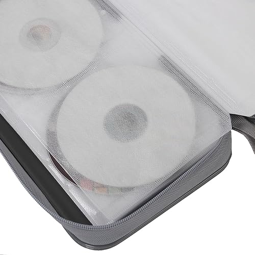 Miniatura 3 de Sogboy CD Case Wallet, 96 Capacity DVD Case Holder Organizer DVD Disc Storage Case Holder Portable Zipper CD DVD Organizer Storage Wallet for Car
