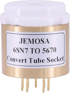 1PC Tube Socket CV181 6SL7 6N8P 6N9P 6SN7 TO 5670 6N3 6H3N 369A DIY Audio Vacuum Tube Amplifier Convert Socket Adapter B6SN7 TO 5670