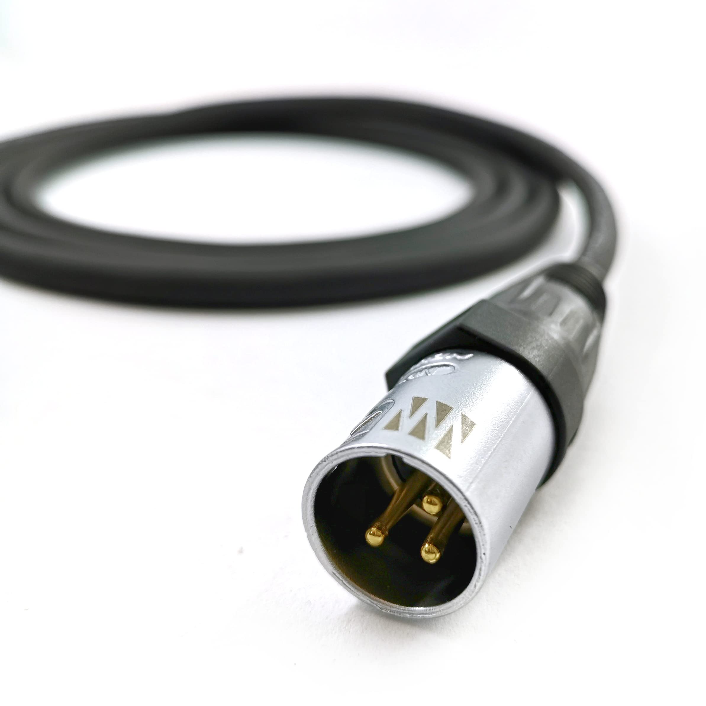 Cable de micrófono XLR (40 m, 0,38 mm², muy flexible, con conector SC-Galileo 238 y conector XLR Neutrik® Velvet Chrome, SC-XLR-GAL-NC3X-SOM-4000-SW, 131,23 ft)
