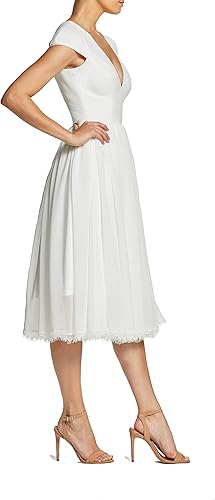 Miniatura 2 de Dress the Population Corey - Vestido midi de manga casquillo para mujer