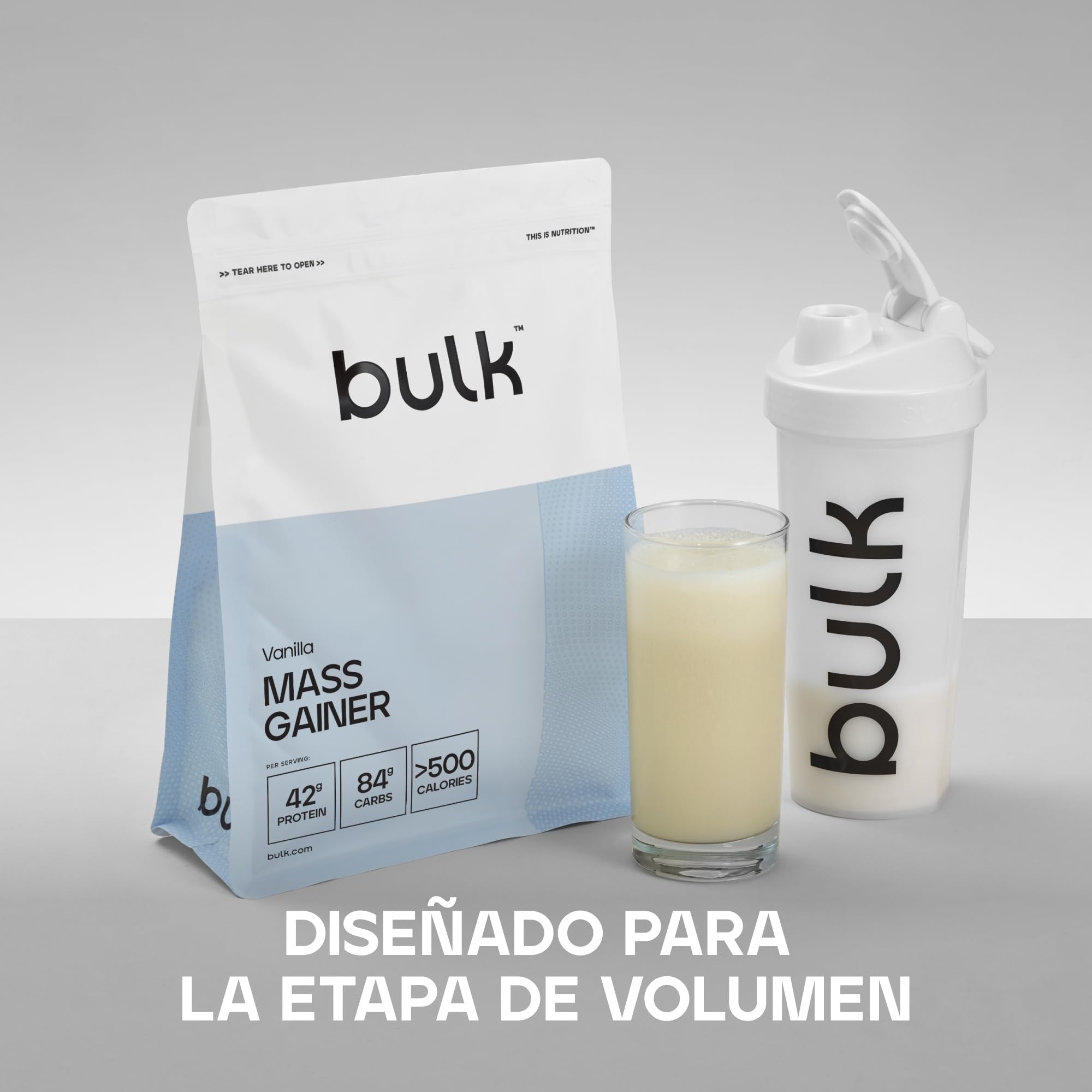 Bulk Mass Gainer Completo, Vainilla
