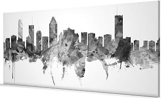 Montreal Canada Skyline Box Canvas Print -1458
