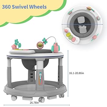 Amazon.com : Baby Walker with Wheels | 5 Adjustable Heights