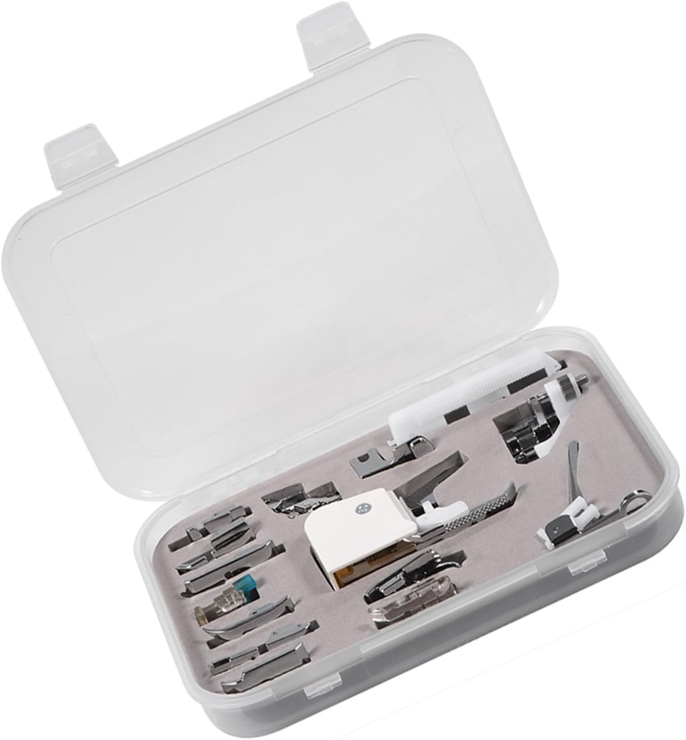 15PCS Sewing Machine Presser, Universal Sewing Machine Presser Walking Foot Kits Low Shank Sewings Accessories for Quilting Home Mending Patchwork