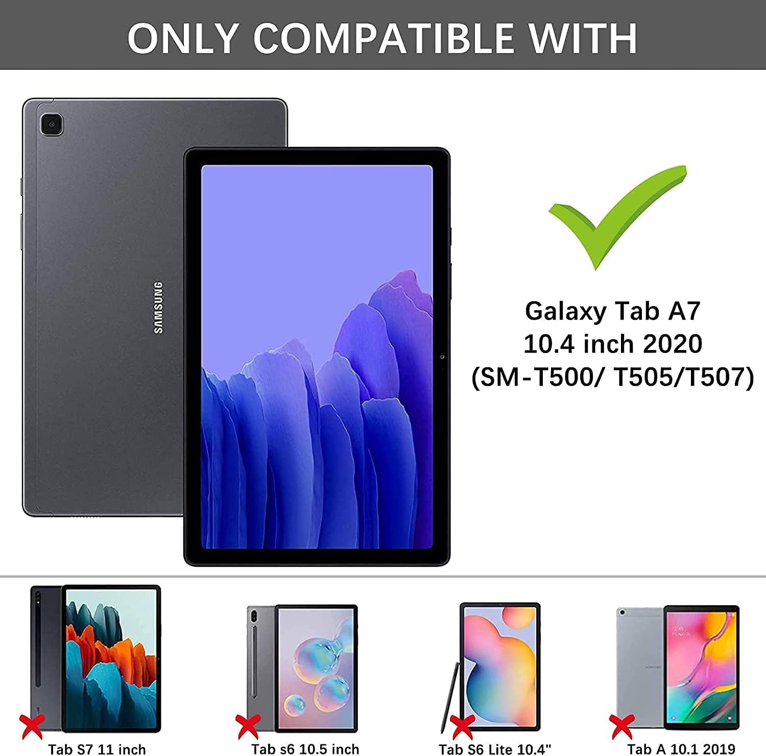 Bіg Sаlе Galaxy Tab A7 10.4 Inch 2020 Case (SM-T500/T505/T507), CLARKCAS Shockproof Heavy Duty Rugged Full Protective Cover with Kickstand Shoulder Strap Cases for Samsung Galaxy A7 10.4 Tablet, Black