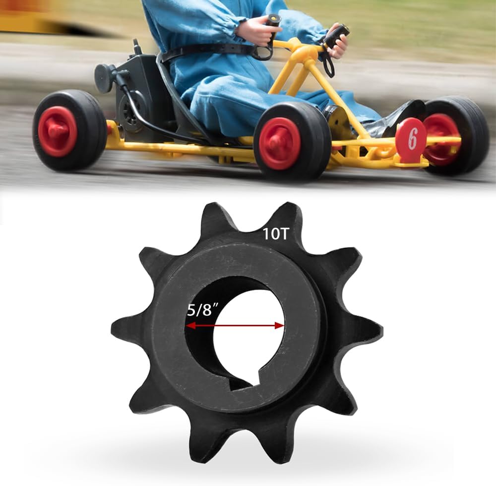Mozzo Freno A Tamburo Con Pignone Per Go-Kart E Mini Bike – Alesaggio 1", Foro 1/4"