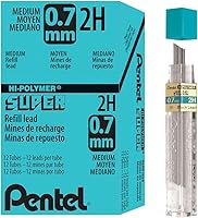 Vista 2 de Pentel Super Hi-Polymer repuesto de mina, 3/100 pulgadas, Gris