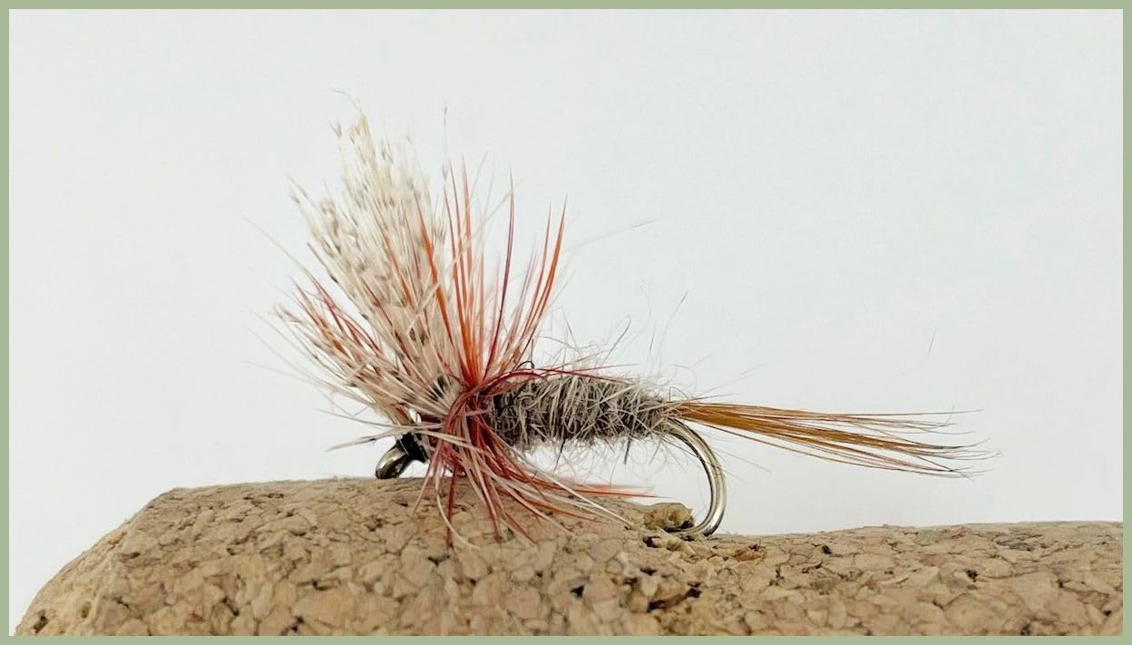 March brown dry trout flies, choice of size and quantity, early season to summer (6, 12)
