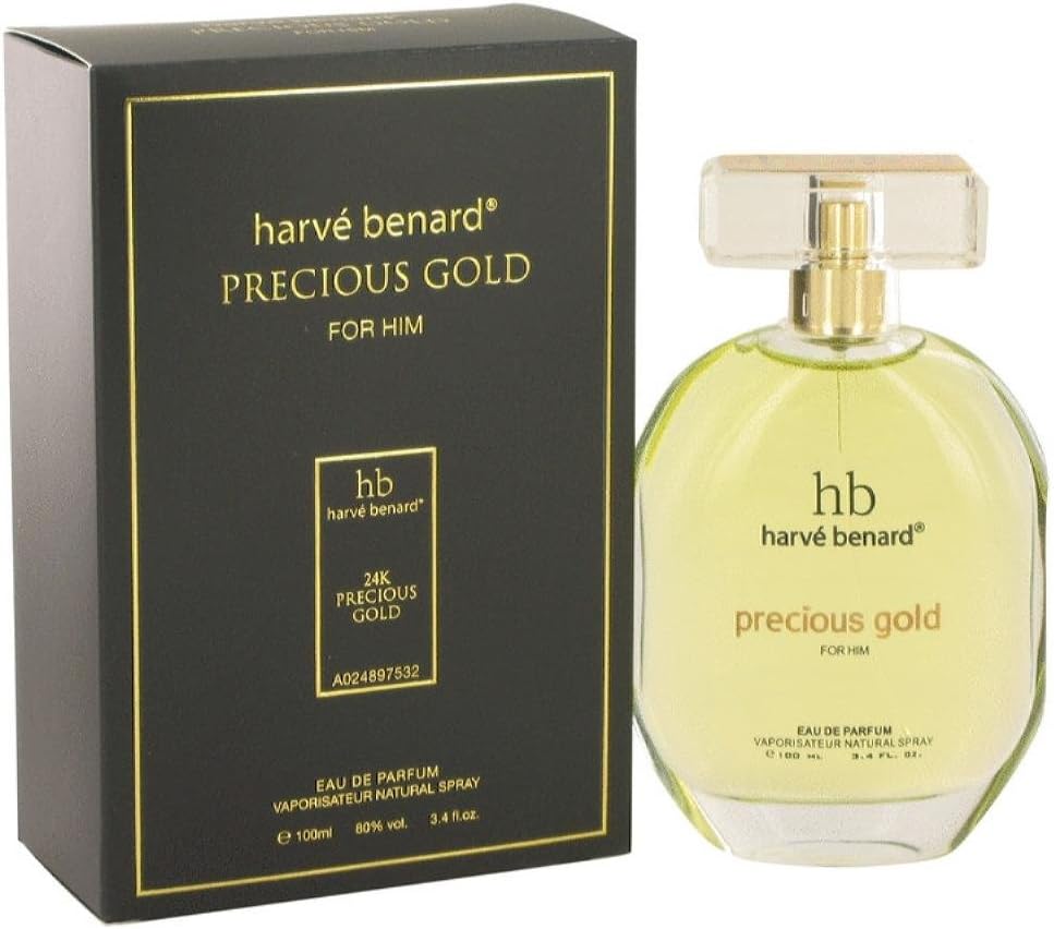 Harve Benard Precious Gold By Harve Benard For Men Eau De Parfum Spray 3.4 oz Health and Beauty
