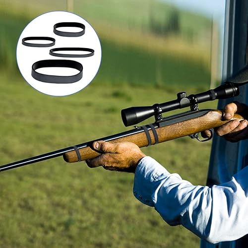 Miniatura 7 de 62 bandas tácticas de goma negras resistentes al calor UV resistentes al frío para acampar supervivencia, 4 tamaños