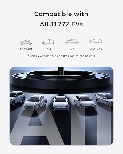 Miniatura 7 de EG evgoer Cargador EV de nivel 2, estación de carga EV portátil de 40A 240V para el hogar, cargador de vehículo eléctrico con corriente ajustable