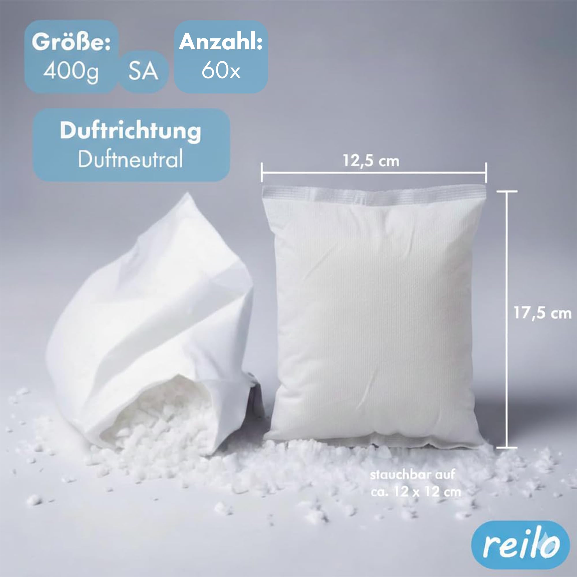 SA 60x 400g Luftentfeuchter Granulat, Nachfüllpack