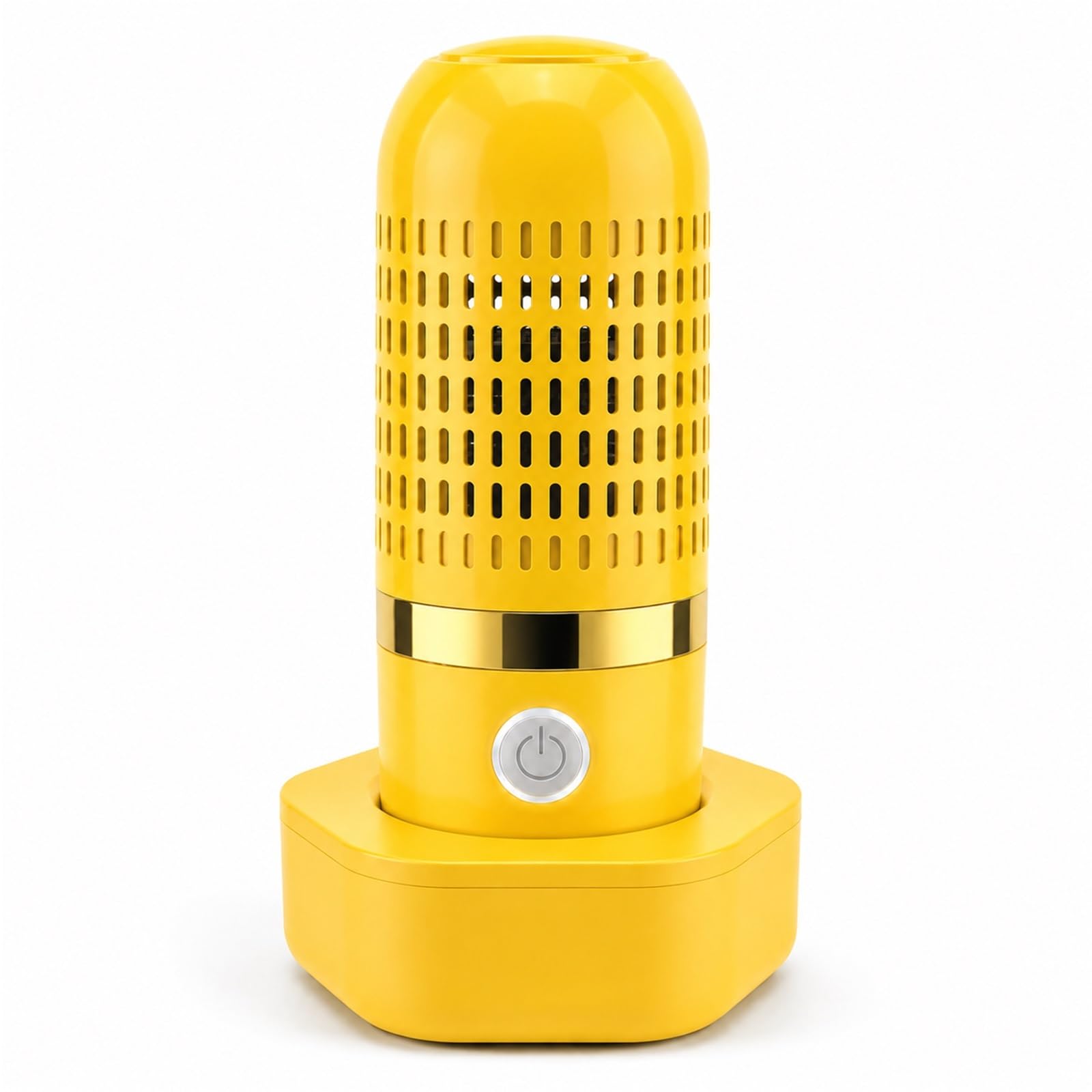 PurePod Vegetable Cleaner Machine, Portable Fruit and Veg Washer with OH-ion Purification Technology, Wireless Food Washing Device for Rice Grains Meat Produce(Yellow)