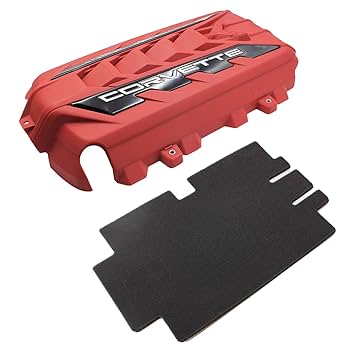 Amazon | コルベット C8 エンジン カバー エッジ レッド 交換用