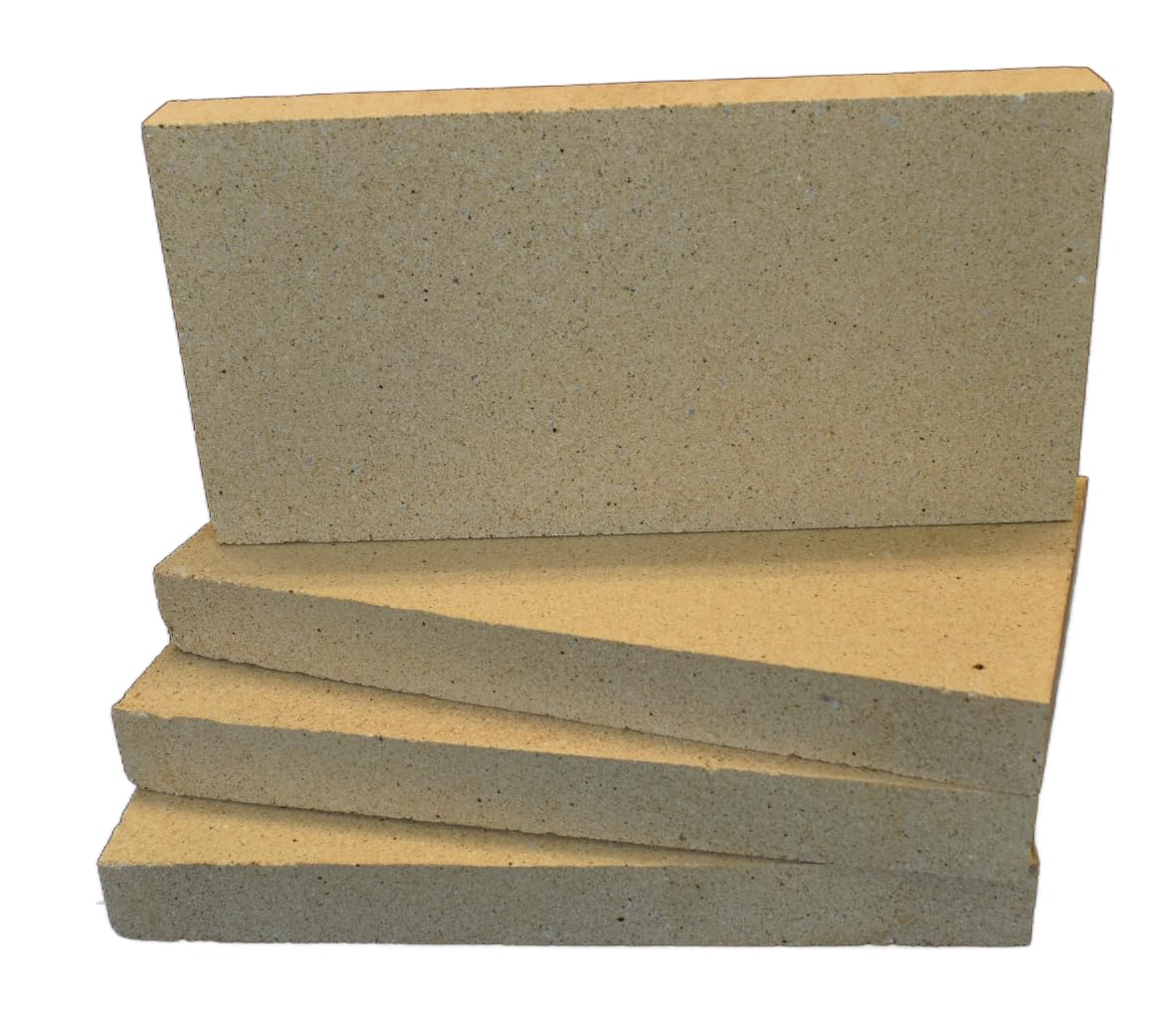 The Stove Wizard Gold Fire Bbq Bricks Premium Clay Material High Density Low Thermal Conductivity For Bbq's Pizza Oven Bases Walls Firebricks Up To 1300 Degree Celsius 5 Bricks