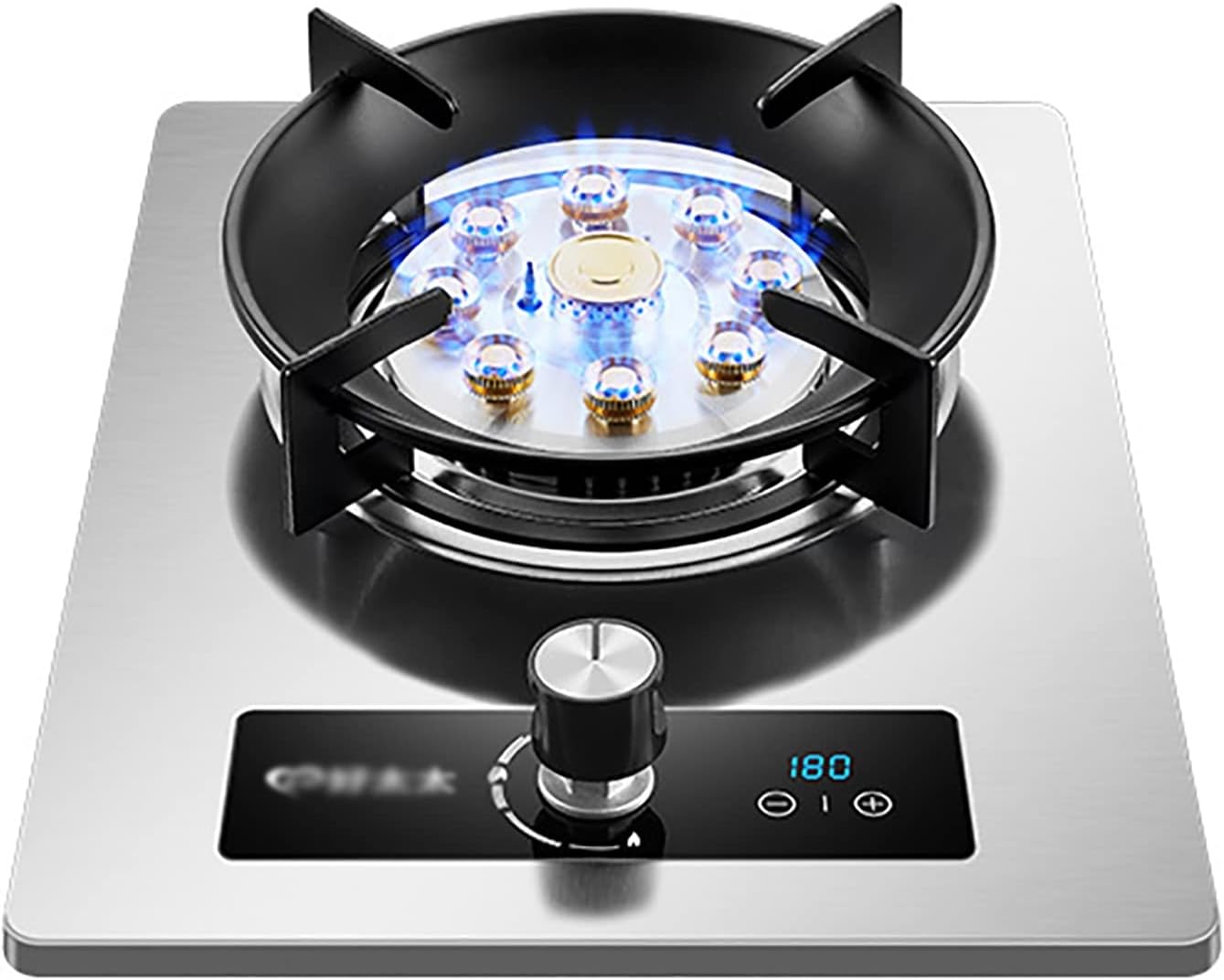Burner Gas Cooker gas hob Stainless Steel Built-in Gas Stove LPG NG Gas Stove Cooktop Auto Battery Igintion For Home Kitchen Restaurant [Energy Class A+] [Energy Class A](D)