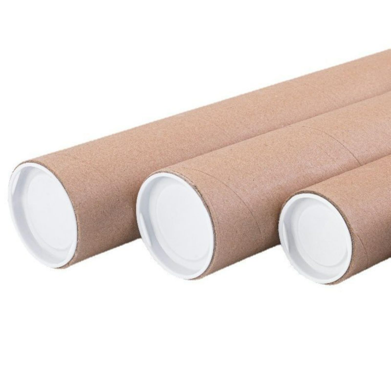 Paquete de 12 Tubos de EnvíO con Tapas para EnvíO por Correo para Empaquetar Carteles,Tubo de CartóN de Tubo de PóSter