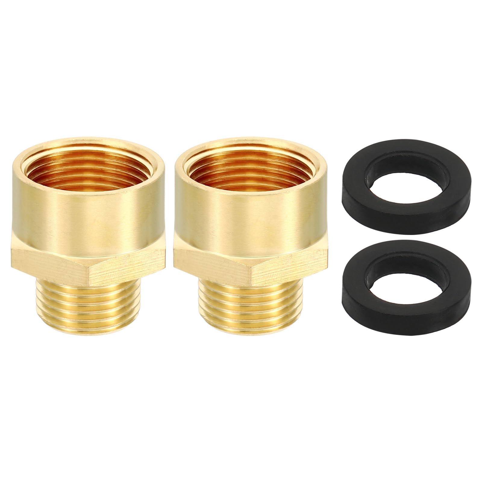 Raccord de tuyau en laiton 3/4" NPT femelle vers 1/2" G mâle avec joint d'étanchéité