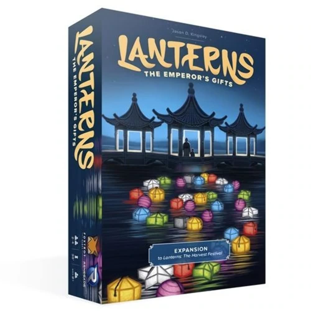 Renegade Game Studios Lanterns: The Emperor's Gifts 2-4 players ages 8 and up plays in 35 Minutes Lanterns the harvest Festival core game is required to play
