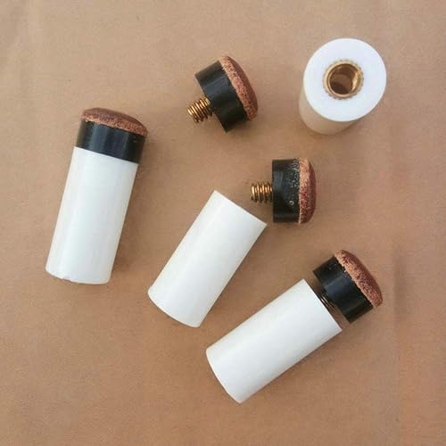 Miniatura 3 de mollensiuer 10 puntas de taco de billar de 0.51 pulgadas (0.512 in), kit de repuesto con casquillos de palo de piscina de repuesto (puntas de palo