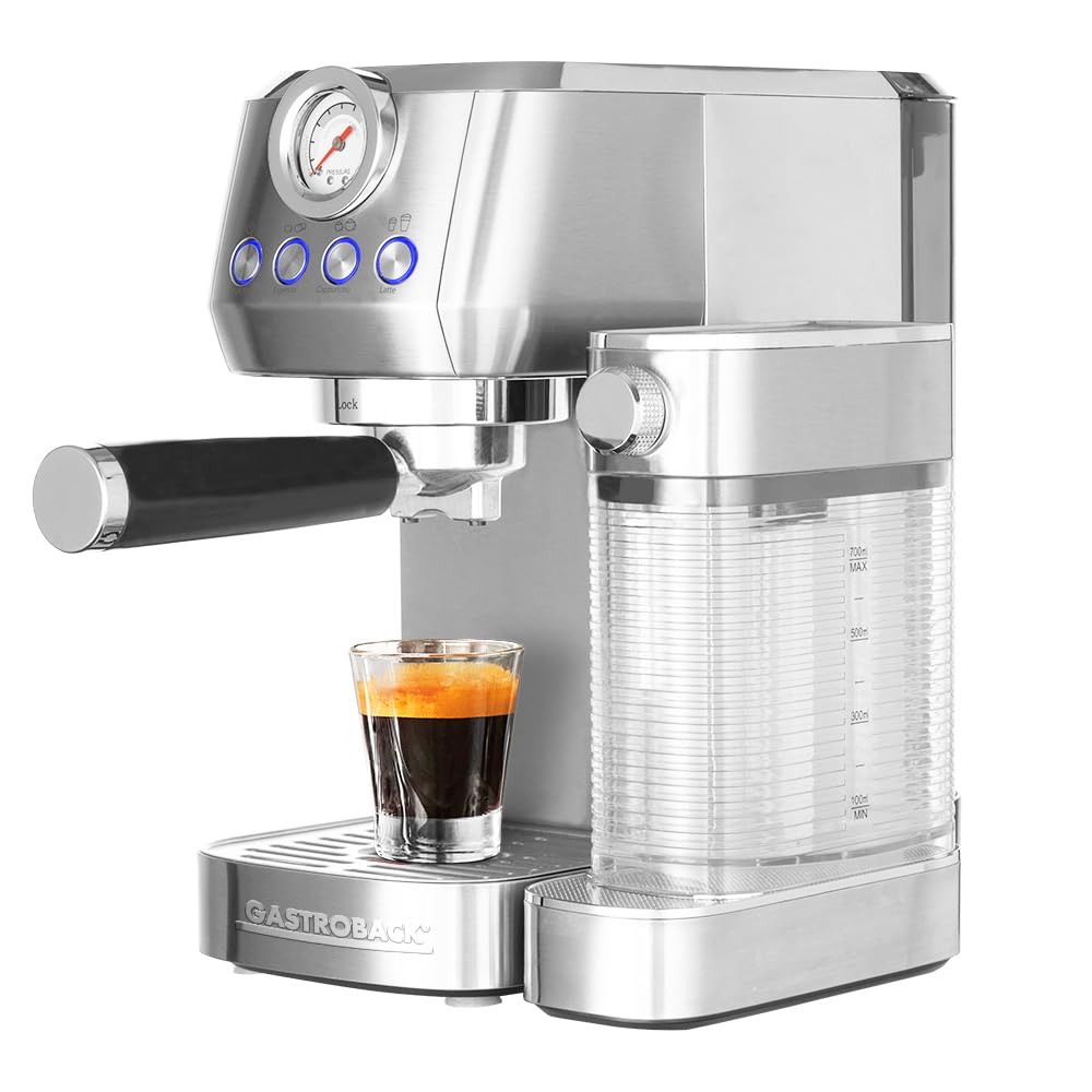 GASTROBACK #42722 Design Espresso Piccolo Pro M, Silber