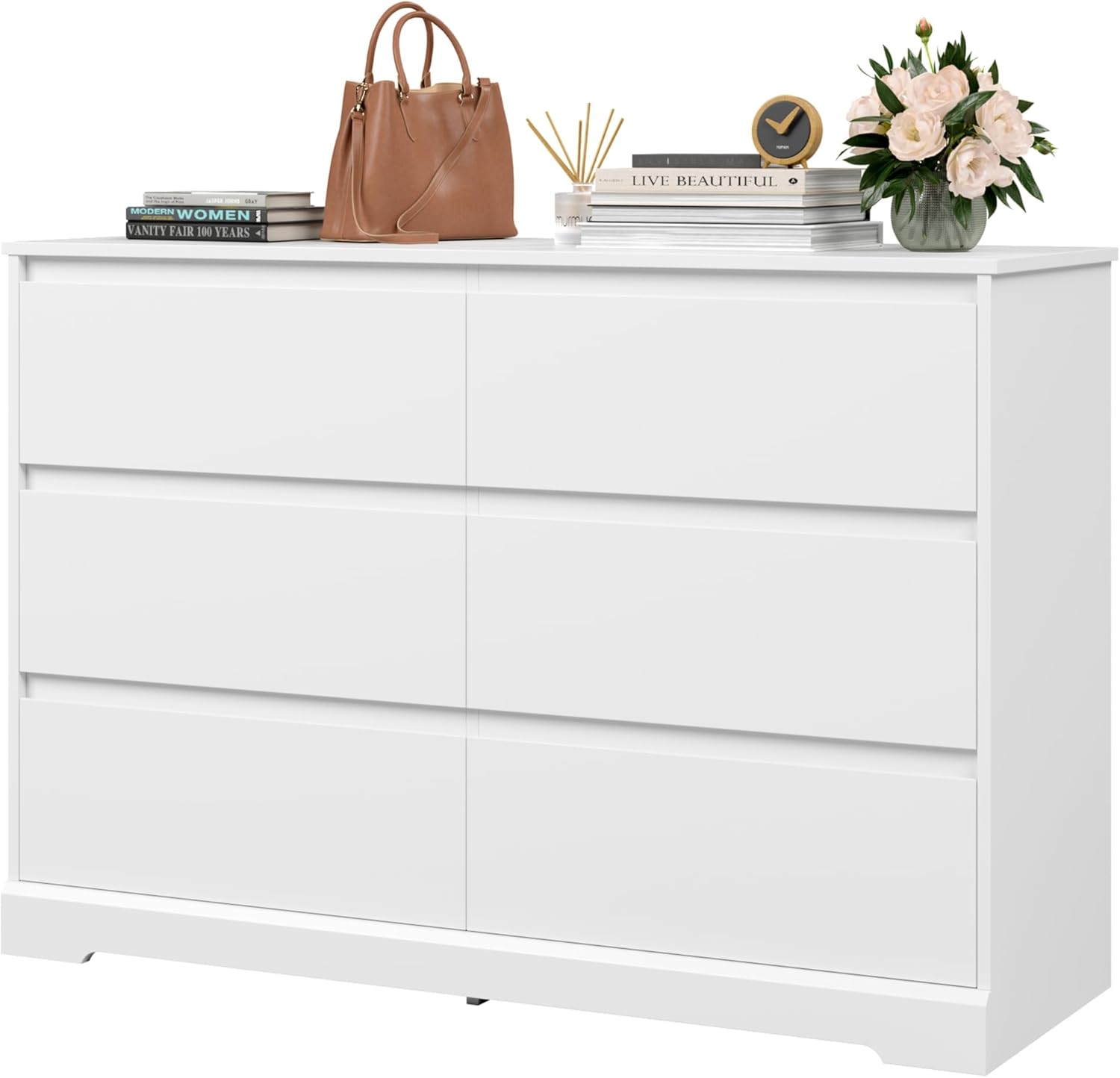 White Nursery Dresser with Soft Close Drawers