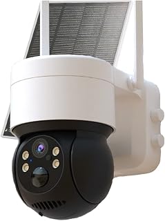 ELSAIL Solar Security Cameras 2.5K 4MP WiFi Wireless Outdoor IP Camera Solar Panel 1080P CCTV Security Camera Battery Long Standby Video Surveillance Solar Powerd (Size : 2MP Camera)