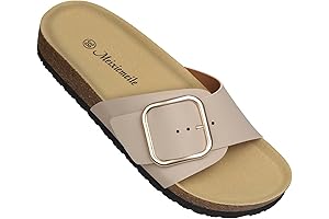 maibulun Sandals for Women, Casual Comfortable Genuine Leather Sandals