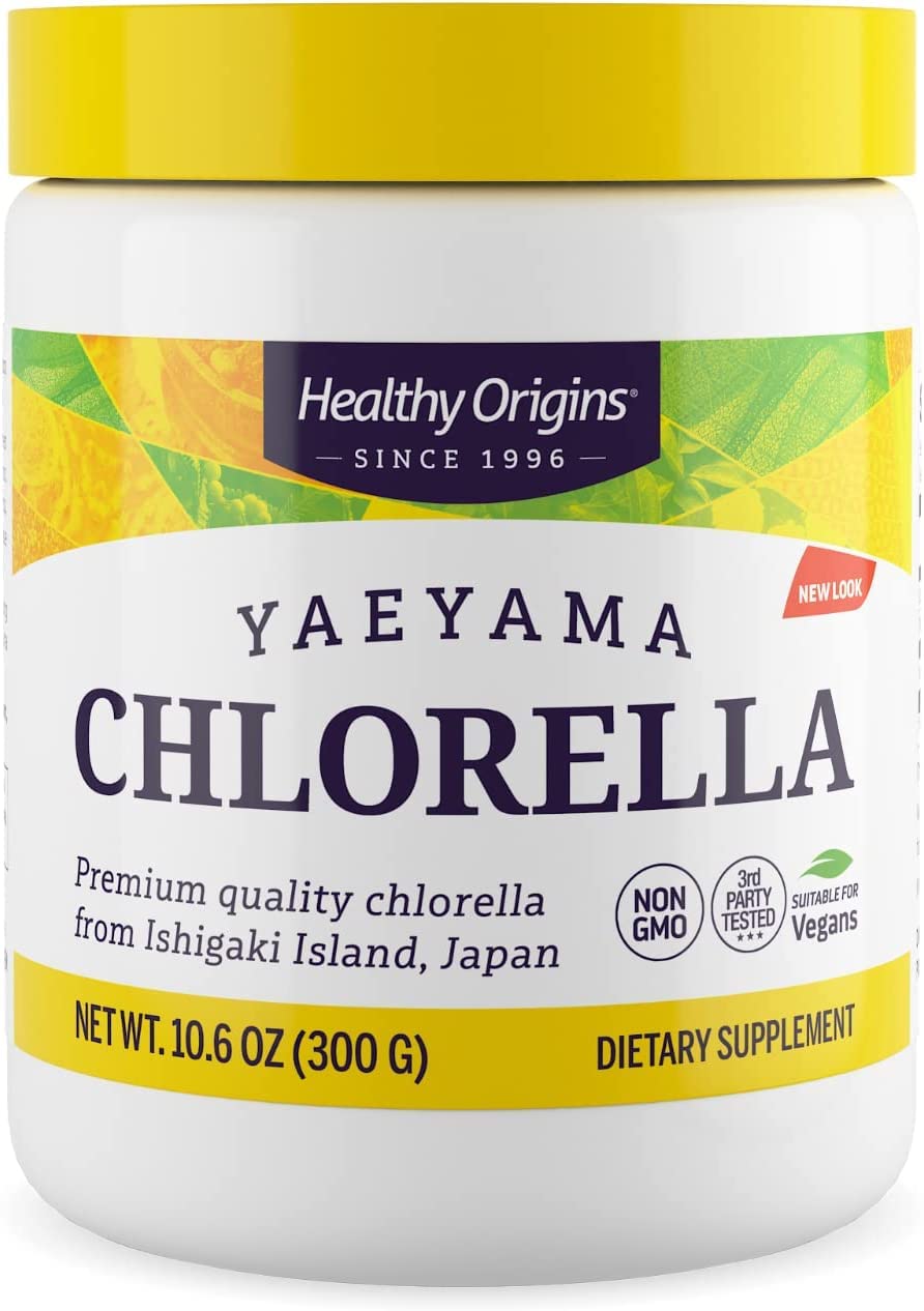 Healthy Origins Yaeyama Chlorella Powder, 300 g - Chlorella Powder for Immune Support - Antioxidants Supplement - Vegan, Non-GMO & Gluten-Free Supplement - 10.6 Oz