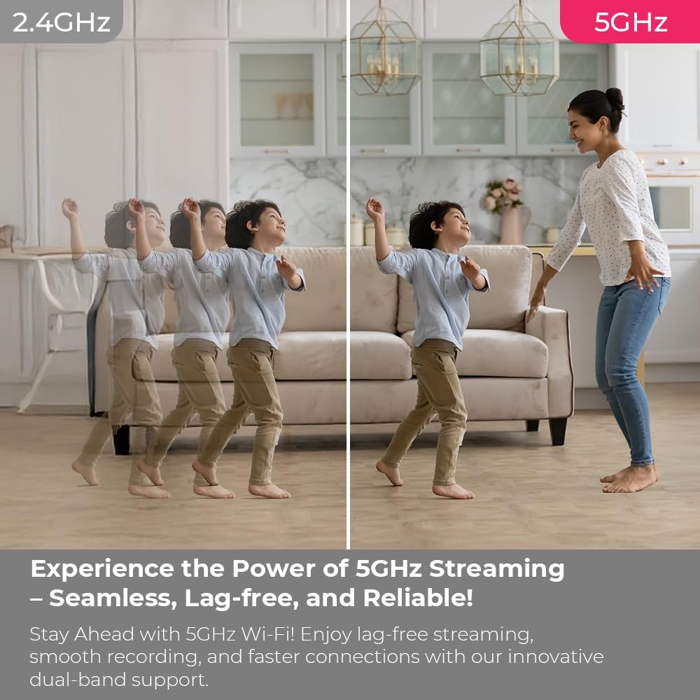 Beetel 4MP 3X Zoom QHD Dual Wi-Fi Band(2.4 & 5GHz) CCTV Home Security Camera|360° Pan Tilt|2-Way Talk|Motion Alert/Tracking|Night Vision|SD Card(Upto 256 GB),Alexa & Google... - Image 5