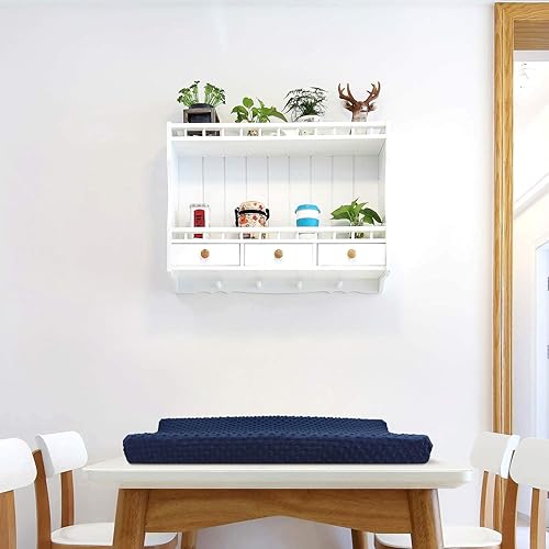 Miniatura 6 de Babebay - Funda para cambiador y cambiador portátil, fundas de felpa ultra suaves con lunares minky, paquete de 2 y cambiadores portátiles de viaje,