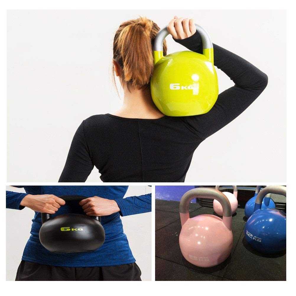 Kettlebell AGYH Nero Acciaio Fuso, Professionista Athletic Kettlebells, Addestramento del Muscolo Dell'attrezzatura da Casa Palestre, 4 kg / 8 kg / 12kg / 16kg / 20kg / 24kg