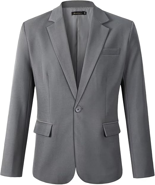 Beninos Mens Sport Coat Casual Blazer One Button Business Suit Jacket