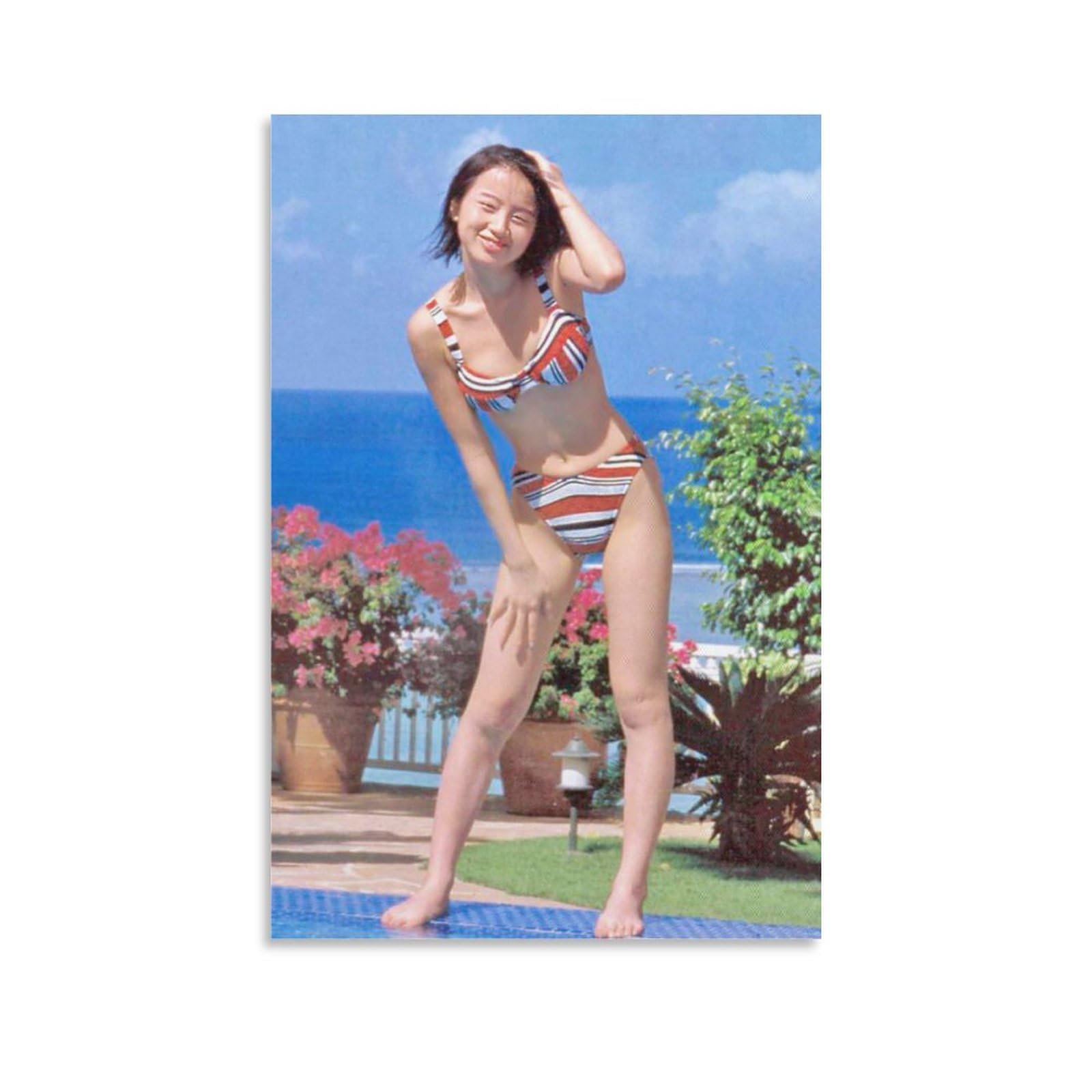 Amazon.co.jp: 鈴木亜美写真ビキニポスターアートパネル キャンバス