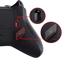 Vista 9 de eXtremeRate Kit de parada programable para reprogramar y disparar con textura negro y botones traseros rediseñados y botones traseros y bloqueo