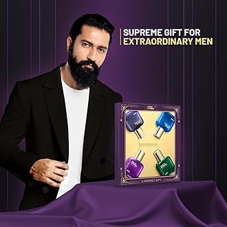 Wild Stone Perfume Gift Set for Men 4x30ml – Hero | King | Chief | Boss | Premium Grooming & Lifestyle Gift Set | Long Lasting Perfume for Men | Ideal Gift for Special Occasions