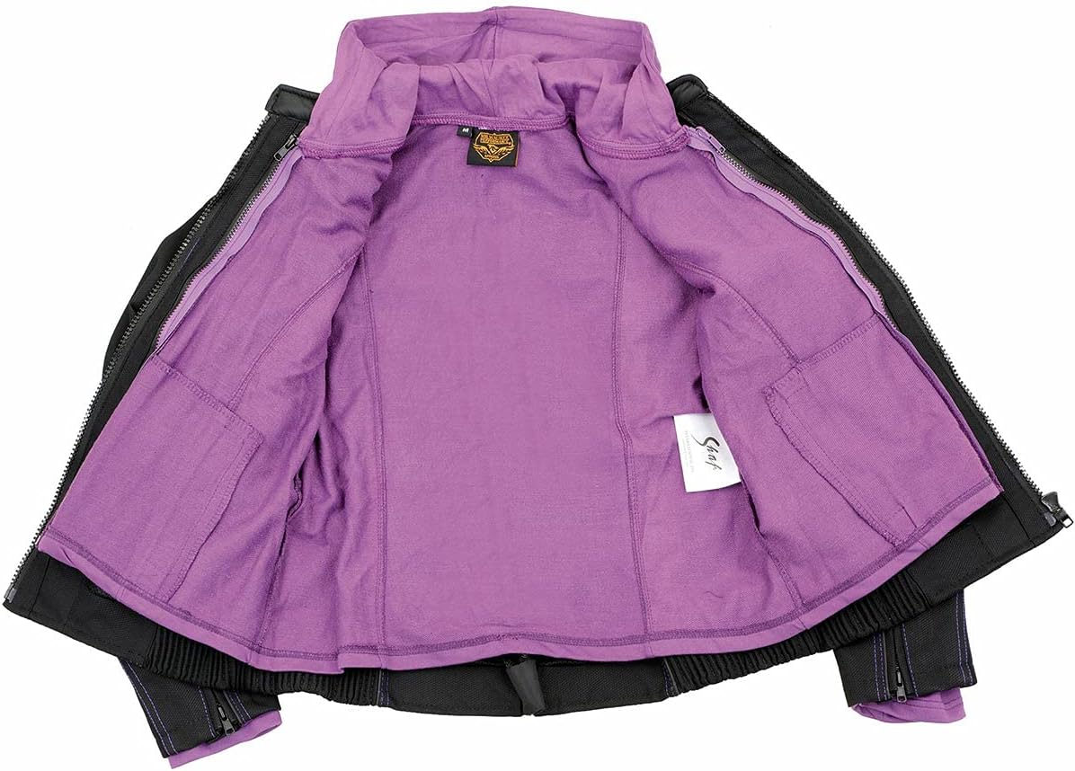 Milwaukee Leather Women's Textile Motorcycle Riders Jacket with Hoodie - Year Round Wear - Image 6