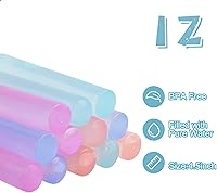 Vista 3 de 12 paquetes de cubitos de hielo reutilizables que cambian de color para bebidas, barra de hielo reutilizable para botellas de agua de congelación