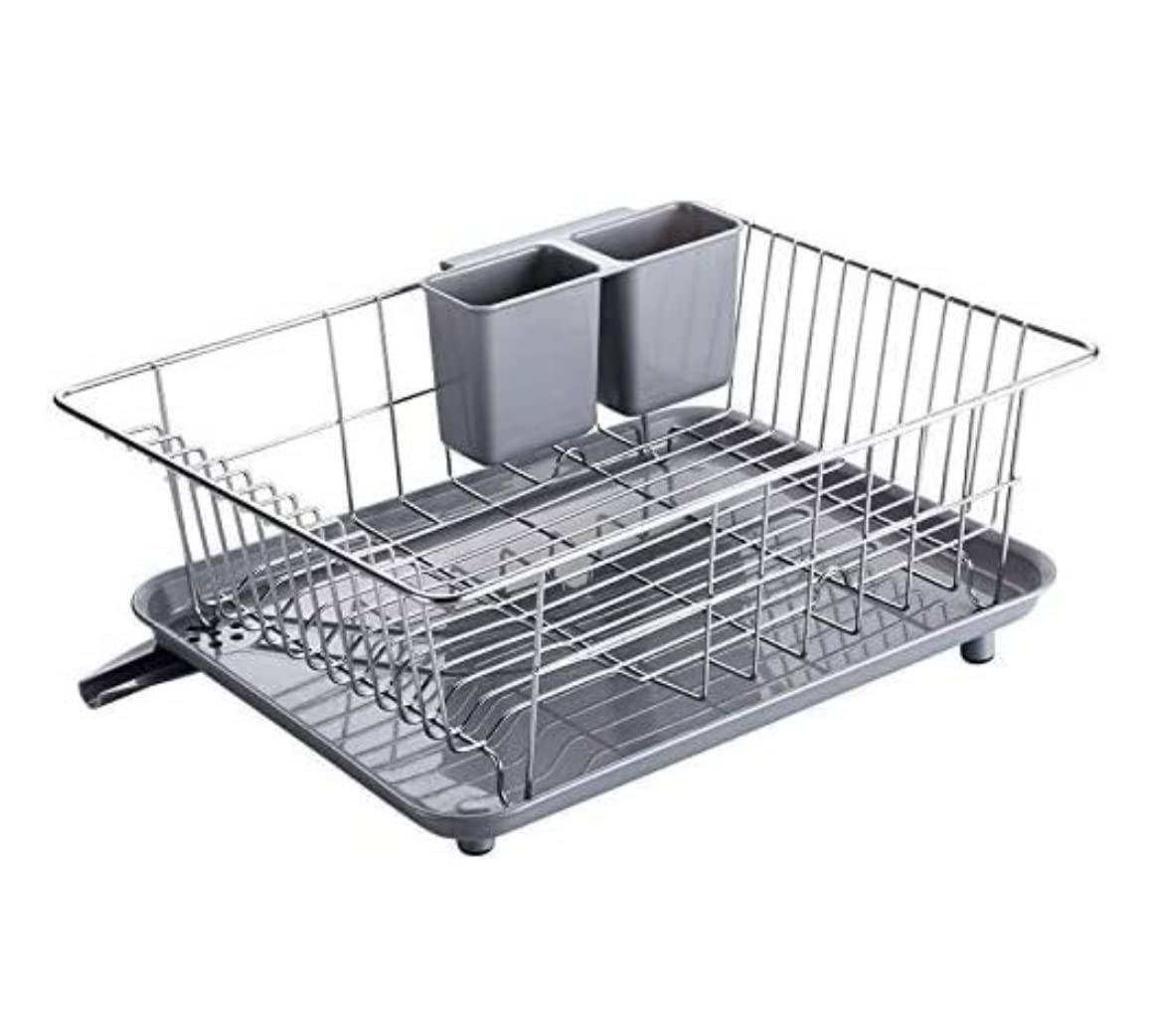 Azhkjkzh A Zhkjkzh Dish Rack Stainless Steel Dish Rack Kitchen Drying Sink Drain Holder Cutlery Drainer Storage Plate Organizer Shelf For Small Kitchen