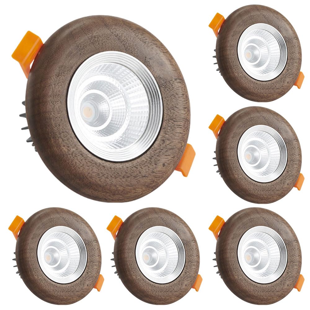JKJZSALJ Led Recessed Lighting - 7W Led Recessed Lighting 3.9 Inch,4000K Neutral Ligh,Ultra-Thin Led Recessed Ceiling Light,Non-Dimmable Canless Wafer,Pack Of 7,Silver