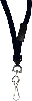 C-Line Breakaway Lanyard with Swivel Hook, Black, 12-Pack 89511