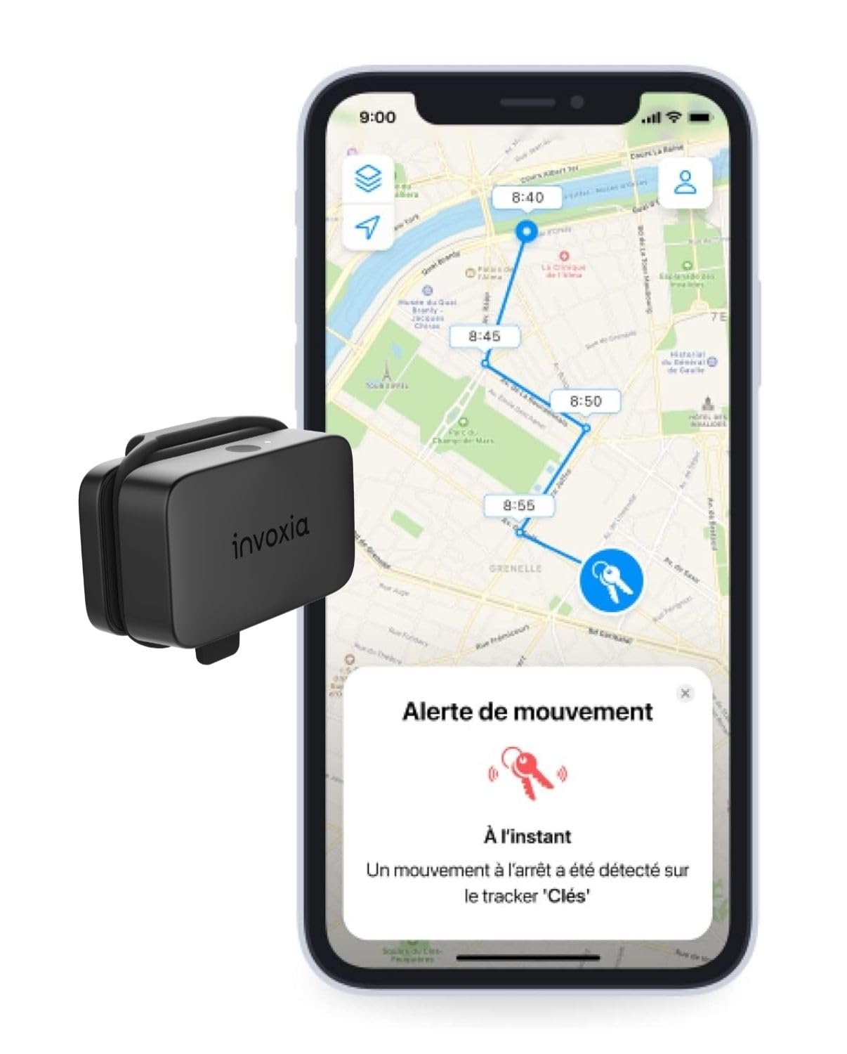Mini GPS Tracker - Waterproof GPS Tracker with Real-time Anti-Theft Alarm - Up to 3 Months Battery Life - Includes 3 Year Subscription - Small and Lightweight - Anti-Theft for Keys, Boat