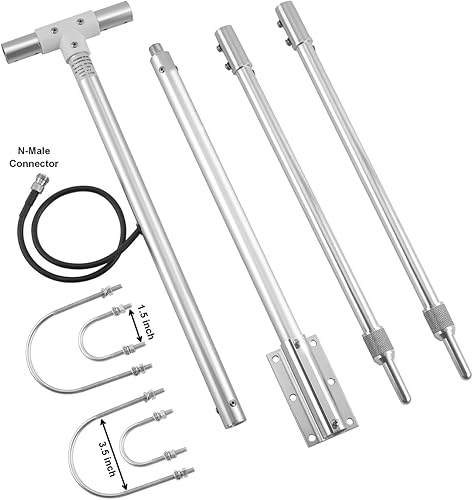 Miniatura 2 de Antena transmisora FM DP200 de 150 W para exteriores, antena dipolo FM de 1/2 onda para 87-108 MHz, ideal para transmisor de transmisión FM de